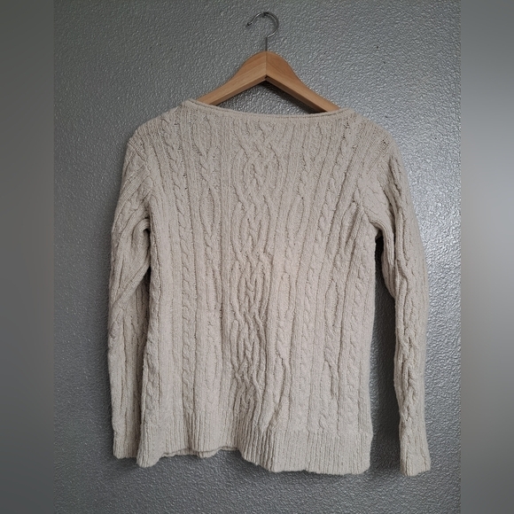 J. Jill Off White Knit Pullover Sweater  Size SP - Picture 3 of 4